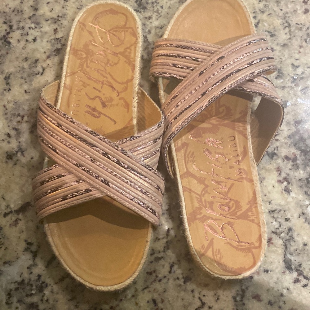 Blowfish Malibu slides size 10 only wore once